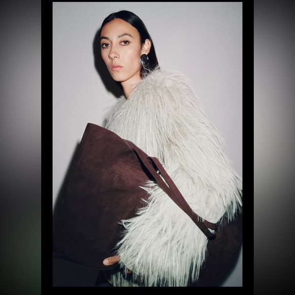 ZW collection faux fur coat - Picture 10 of 16